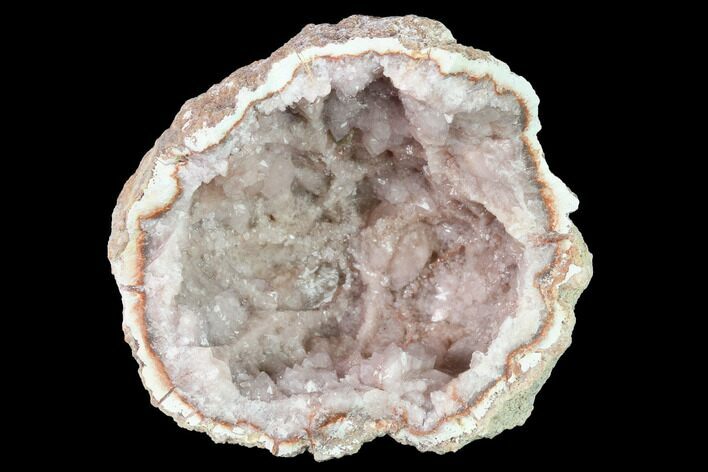 Sparkly, Pink Amethyst Geode Half - Argentina #170158